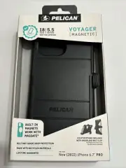 Pelican Voyager Series Case and Holster for Apple iPhone 14 Pro Max - Black