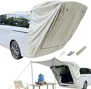 SUV Trunk Tent - Car Tailgate Awning, Sun Protection SUV Tailgate Winds | Ultra Lightweight, Rainproof Camping Shelter with Storage Bag, Suitable for: