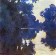 Seine in Morning #2 by Claude Monet Giclee Fine Art Print Repro on Canvas