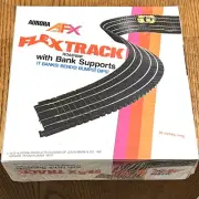 NEW AURORA AFX 2532 HO Slot Car 36 inch Flex Track Original Box W/ Bank Supports