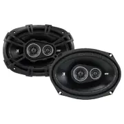 NEW Kicker 43DSC69304 DS Series 6x9" 360W Peak 4-Ohm 3-way Triaxial Speakers 1YR