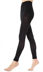 KoolFree Women Medical Grade Graduated Compression Pantyhose Tights Stockings, Footless, 23-32mmHg (Black) (X-Large)