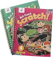 2 Sets Scratch Book Rainbow Scratch Paper Kids Card Scratch Stencils Scratch off Images Scratch Pictures for Kids Drawing Book for Kids Rainbow Note Kid Toy Cute Child Picture Book