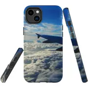 For iPhone 14 Plus Case Tough Protective Cover, Sky Clouds From Plane