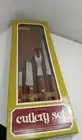 Forgecraft by Washington Forge Knife Cutlery Set 4 Piece With Wood Hanging Case