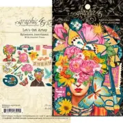 Graphic 45 Let's Get Artsy Ephemera 34pc