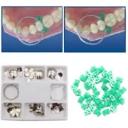 Dental 100×Sectional Contoured Matrices Matrix Bands Add-On 40×Wedges Set USA