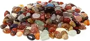 Happyyami 1Pack Polished River Rocks Pebbles for Garden Landscaping Decorative Gravel for Fish Tanks and Indoor Plants Natural Smooth Tumbled Stones for Home Decor