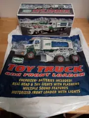 2008 Hess Toy Truck and Front Loader w/ Original 2008 Hess Truck Bag NEW In Box