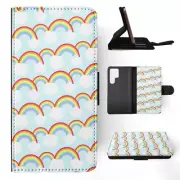 FLIP CASE FOR SAMSUNG GALAXY|CUTE RAINBOW CLOUDS PATTERN #4