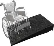 Rubber Threshold Ramp, 4" 5" 6" 7" 8" Rise Wheelchair Ramp Doorway, Non-Slip Textured Surface Rubber Ramp for Wheelchair Car Scooter,Size : 50x50x8cm