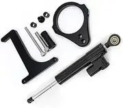 ZUXIM Electric Scooter, for Inokim, OX Sub13 Stabilizer Steering Damper Mounting Kit Bracket SetAccessories Electric Scooters Damper Kit(Black Damper n Bracket C3)