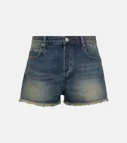 [Isabel Marant] Isabel Marant Lesia mid-rise denim shorts AU 16 blue