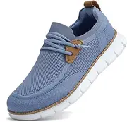 [Mevlzz] Men's Walking Boat Shoes Slip On Casual Loafers Non Slip Comfortable Lightweight Work Driving Shoes