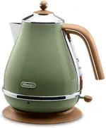 【折300+10%回饋】【日本代購】DELONGHI 電水壺 IKONA 復古系列 橄欖綠色 1.0升 KBOV1200J-GR