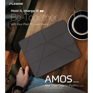 JTL 送玻璃  iPad PRO 11 2020 Amos 鏡頭翻蓋折疊布紋皮套(含筆槽) 多角度站立平板側掀 保護套