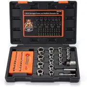 41-Piece Impact Bolt Extractor Screw Extractor Set and Stripped Screw Remover...