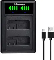 EN-EL14 ENEL14a Battery Charger LED Dual Charger for Nikon D3200, D5600, D3100, D3500, D3400, D3300, DF DSLR, Coolpix P7800/P7700/P7100/P70000 K. Camera