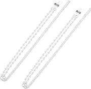 [ROMISBABA] 2pcs Modern Glasses Chain Lanyard Eyeglass Holder Eyewear Eyeglass Chain Pearl Bead Glasses Chain Stylish Glasses Strap