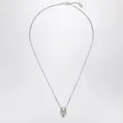 [Alexander McQueen] Skull Necklace In Palladium One size Metal