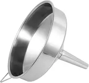 TOPPERFUN Stainless Steel Large Funnel Automotive Funnel Car Funnel Motor Oil Funnel Gasoline Funnel Canning Funnel Cooking Oil Funnel Food Funnel Spice Funnel Engine Oil Funnel Silver