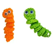 Handmade Emotional Support Worry Worm Gift, Crochet Worry Worm3013