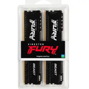 金士頓 Kingston FURY DDR4 3200 16G X2 32G BEAST 桌上型超頻記憶體 KF432C16BB1K2/32