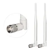 2-Pack 2.4GHz 5dBi RP-TNC White WiFi Antenna for Netgear TP-Link WiFi Router AP