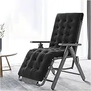 Zero Gravity Lounge Chair, Adjustable Steel Zero Gravity Lounge Chair, Large Size Padded Recliners w/Pillows, Portable Folding Lawn Recliner Support 350 lbs Lounge Chair (Color : Breathable Pad, Siz