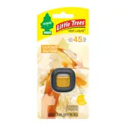 Little Trees VENT LIQUID Air Freshener, - GOLDEN VANILLA - CAR HOME OFFICE