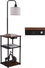 Floor Lamp with Table, Lamps for Living Room with Charging Station(Usb &Type-C &
