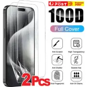 x2 Apple iPhone Screen Protector 15 14 13 12 11 10 X XS XR 8 7 Pro Plus Max Mini