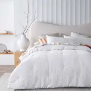 Accessorize Elma White Jacquard 3 Piece Comforter Set
