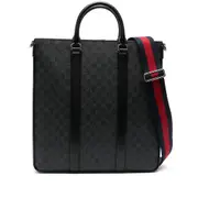 [Gucci] Gucci Medium GG Supreme Tote Bag ONE SIZE BLACK