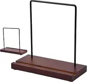 Vinyl record stand, desk display rack, album storage shelf, wooden holder organiser with slots for LP records, music books, collector's albums, vintage vinyl cases, record player companion rack
