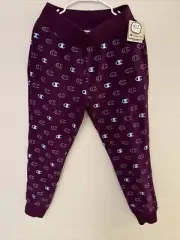Champion Men's Size M Purple Reverse Weave Jogger with Spaced C Logo