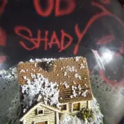 NEW LIMITED EMINEM MMLP2 HOUSE SNOW GLOBE Deluxe CD And Promo Sticker