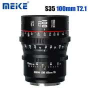 Meike Prime 100mm T2.1 Cinema Lens for Canon EF/PL Mount BMPCC6K RED Komodo 6K