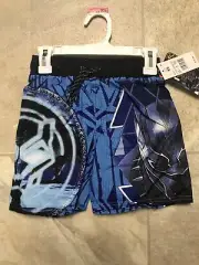 Marvel - Boys Black Panther Swim Trunks Shorts - Size XS 5/6