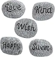 MERRYHAPY Aquarium-Safe Decorative Stones Mini Bonsai Stones Landscape Rocks Flowerpot Pebbles Reusable Aquarium Gravel