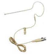 Earset Headset Microphones Tan (TA4F) for Shure Wireless Bodypack BLX1, SLX1,UC1