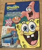 NEW SpongeBob Squarepants Mini sticker activity book 100+ stickers Bendon