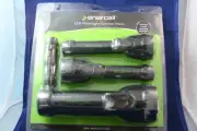 ENERCELL. LED Flashlight Combo pack , 1 large , 2 Medium, Keychain light