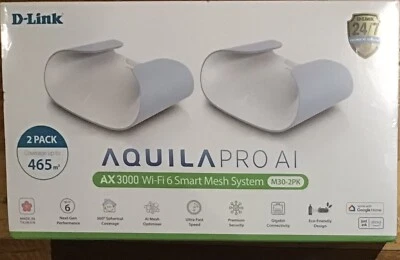 D-Link M30 Aquila Pro Al Model : AX3000 Dual-Band Mesh WiFi 6 router