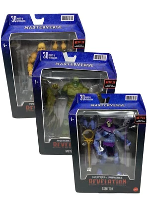 Masters Of The Universe Revelation MOTU | HE-MAN SKELETOR MOSS MAN