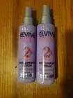 LOT OF 2- Loreal Elvive Hyaluron + Plump Replumping Moisture Hair Serum 4.4oz 2%