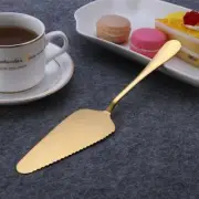 Premium Stainless Steel Gold Cake Shovel, Pizza Cutter Server, Baking Tool, NEW