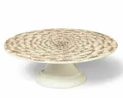 NWT Authentic JOHN DERIAN For Target Melamine Cake Stand White/Brown