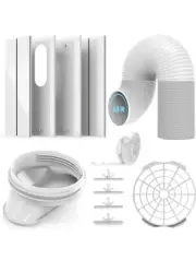 Portable Air Conditioner Window Vent Kit 5.9” Exhaust Hose Sealing Tape
