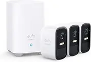 eufy Security eufyCam 2C, Outdoor Surveillance Camera, 180 Day Battery, HD 1080p, IP67 Weatherproof, Night Vision, Compatible with HomeKit and Solar Panel, Free Use